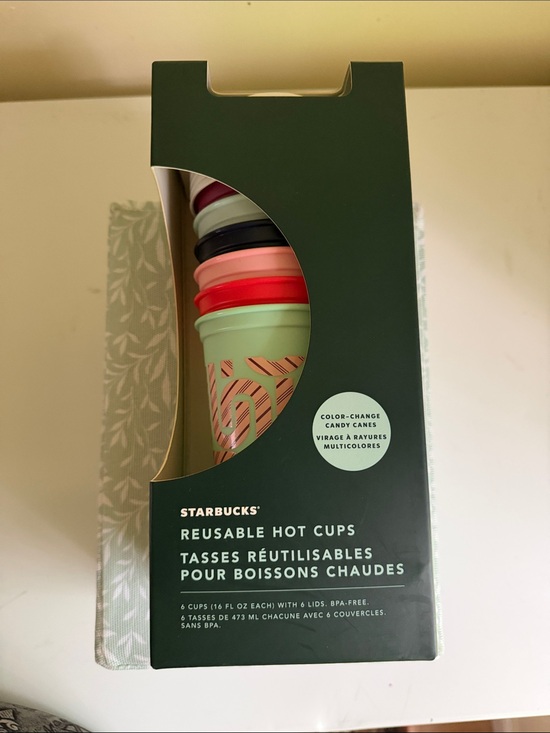 Starbucks Other - Starbucks Reusable Hot Cups - Mint, Red, Pink, Black, Cream